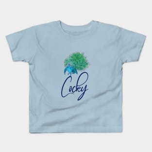 Cocky Peacock Kids T-Shirt